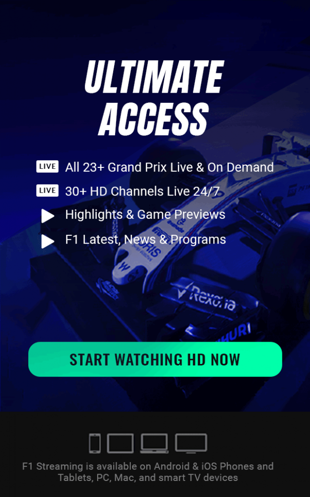 F1 Streaming HD Banner